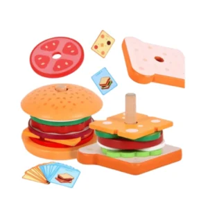 Arma tu sándwich, juego de habilidad, juego montessori, austismo
