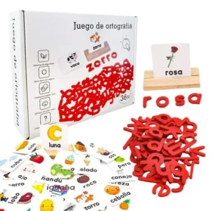 juego de ortografia, caza letras montessori